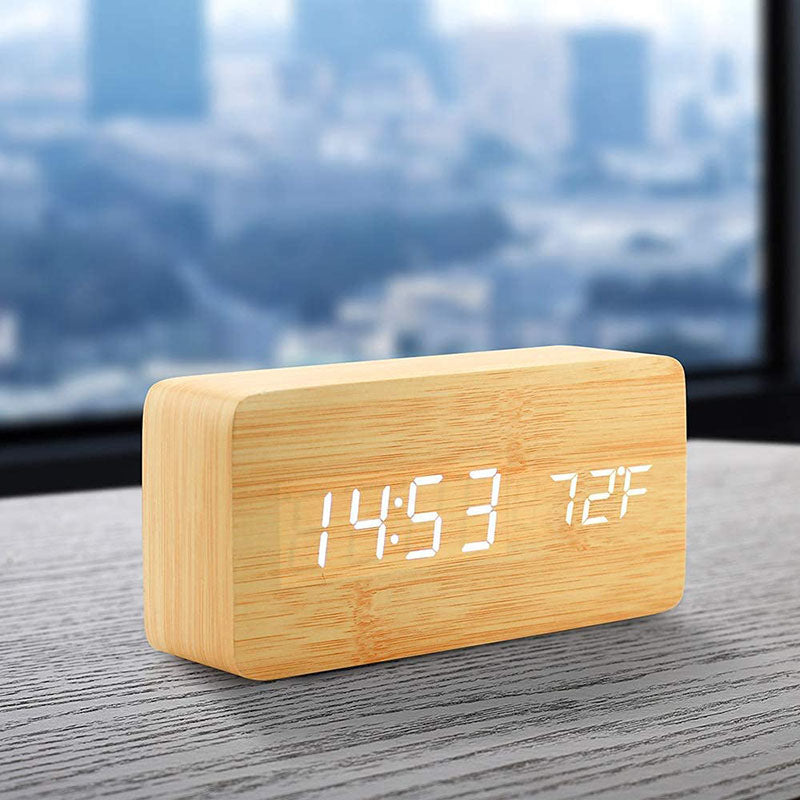 Dual Display Smart Digital LED Alarm Clock - Orchid Unique