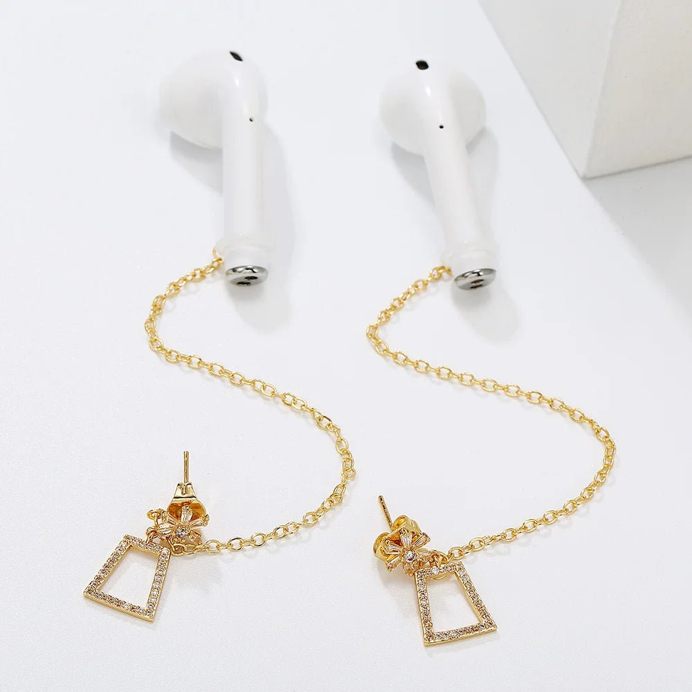 2024 Fashion Stars Earrings: Anti-Lost Wireless Earphone Holder for Airpods - Orchid Unique