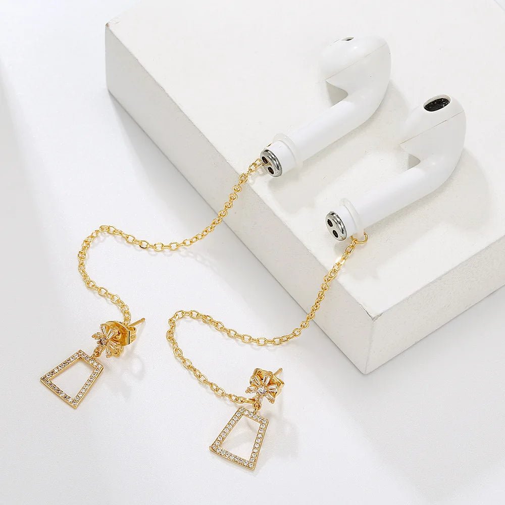 2024 Fashion Stars Earrings: Anti-Lost Wireless Earphone Holder for Airpods - Orchid Unique