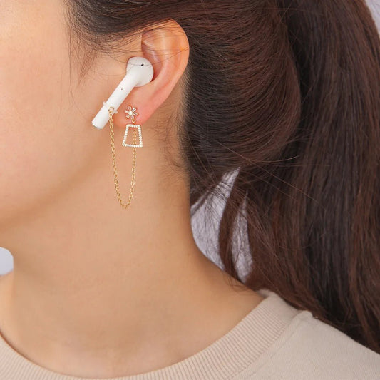 2024 Fashion Stars Earrings: Anti-Lost Wireless Earphone Holder for Airpods - Orchid Unique