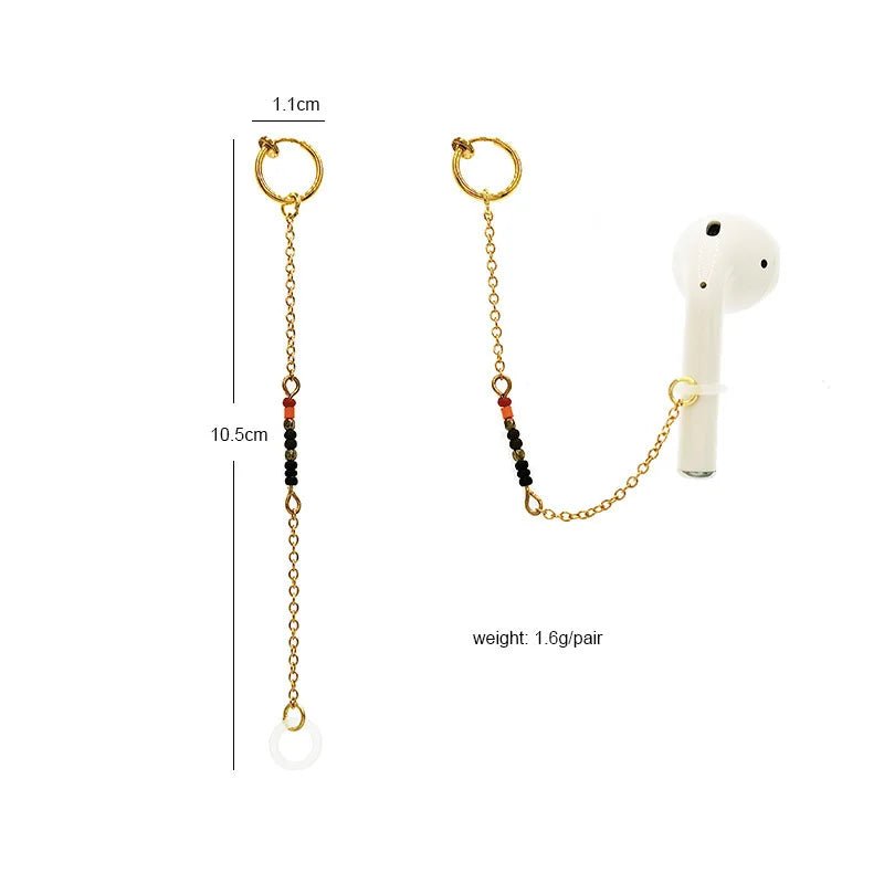 2024 Fashion Stars Earrings: Anti-Lost Wireless Earphone Holder for Airpods - Orchid Unique