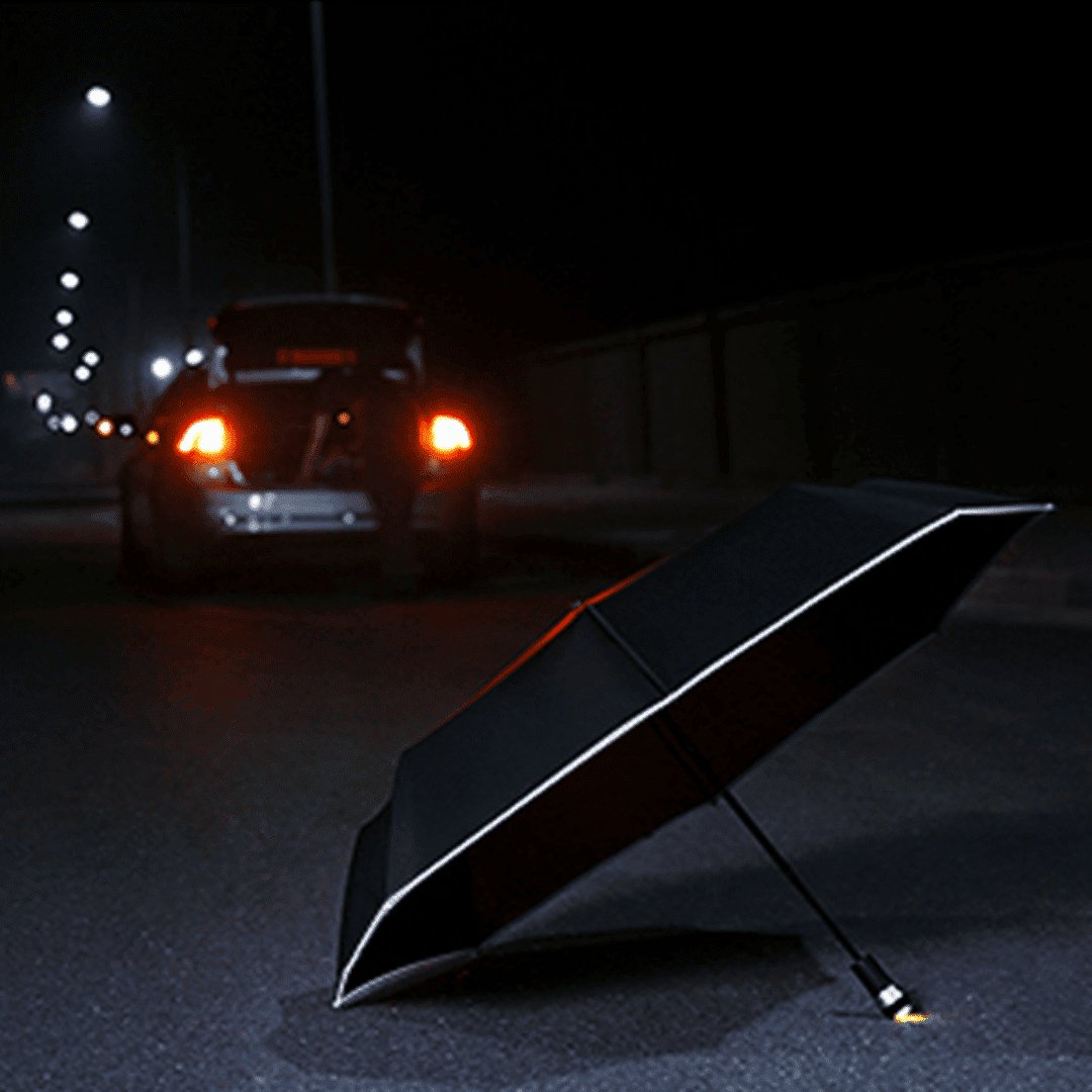2024 Orchid Unique Windproof LED + Reflective Light Umbrella - Orchid Unique