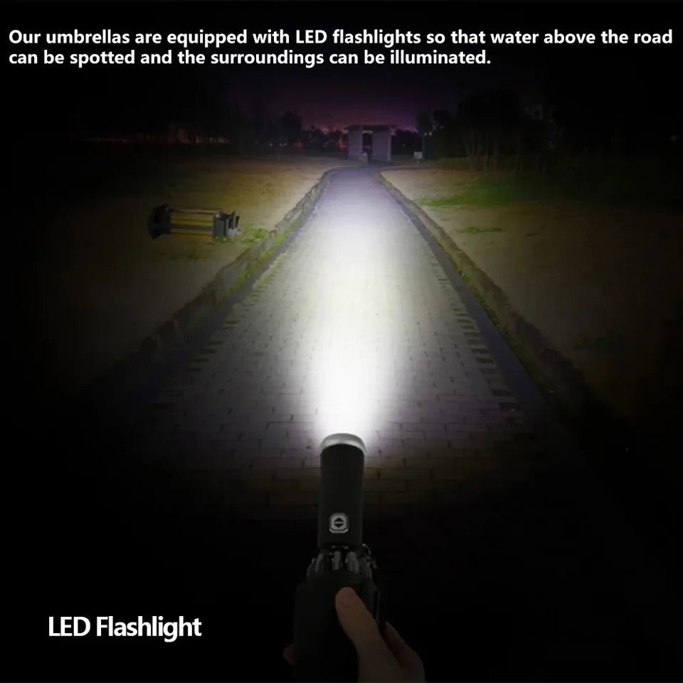 2024 Orchid Unique Windproof LED + Reflective Light Umbrella - Orchid Unique