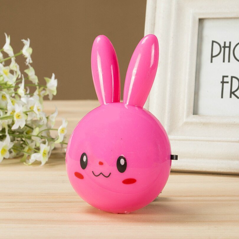 3 Colors LED Cartoon Rabbit Night Lamp - Orchid Unique