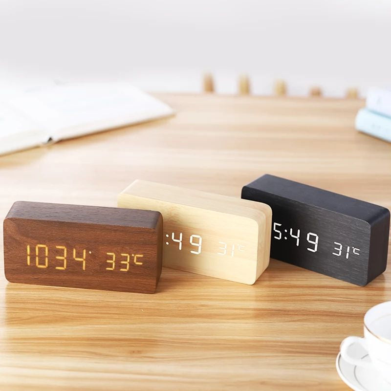 Dual Display Smart Digital LED Alarm Clock - Orchid Unique