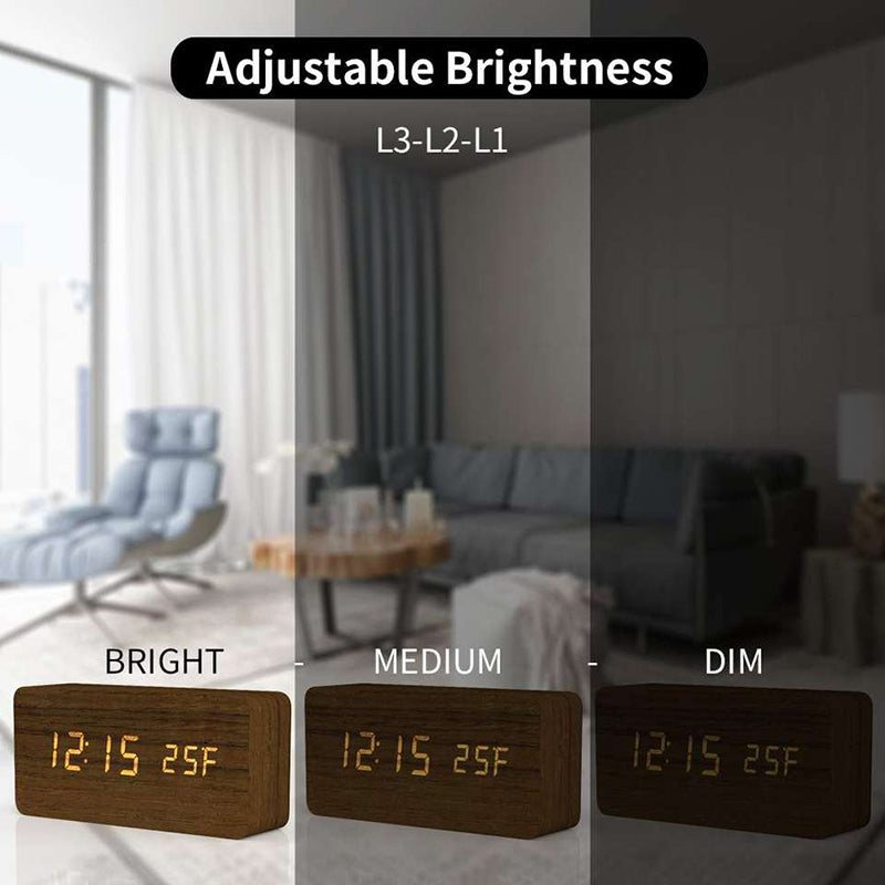 Dual Display Smart Digital LED Alarm Clock - Orchid Unique