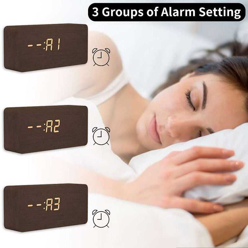 Dual Display Smart Digital LED Alarm Clock - Orchid Unique