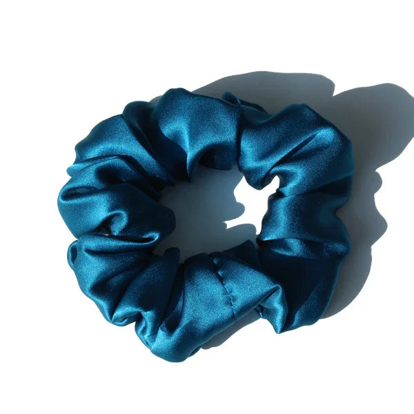 Luxury 100% Pure Mulberry Silk Scrunchies – Large 19 Momme Hair Ties for Women & Girls | No Damage, Soft & Gentle Elastic Bands