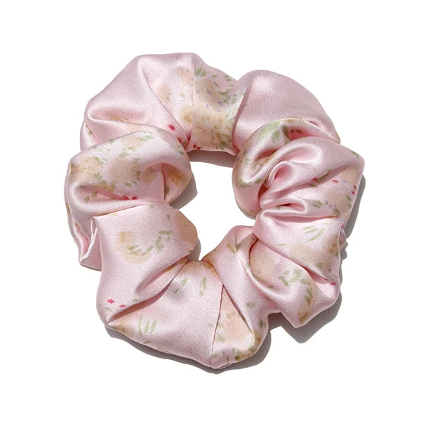Luxury 100% Pure Mulberry Silk Scrunchies – Large 19 Momme Hair Ties for Women & Girls | No Damage, Soft & Gentle Elastic Bands