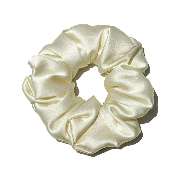 Luxury 100% Pure Mulberry Silk Scrunchies – Large 19 Momme Hair Ties for Women & Girls | No Damage, Soft & Gentle Elastic Bands
