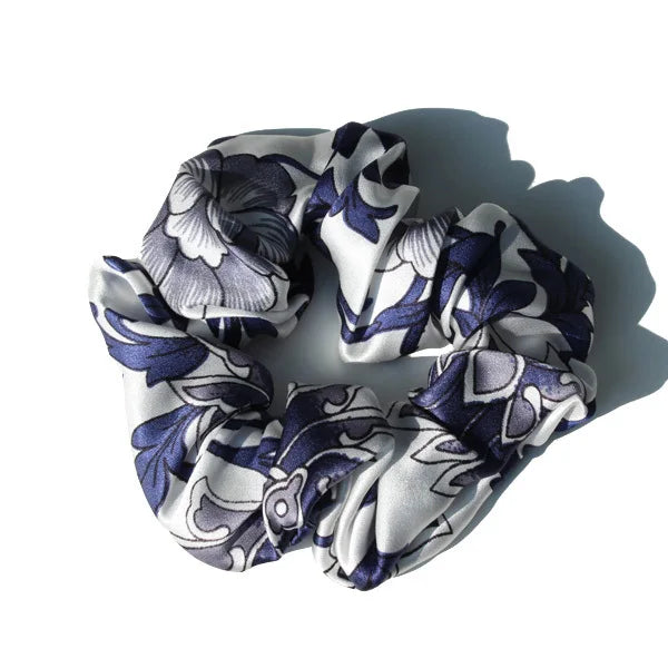 Luxury 100% Pure Mulberry Silk Scrunchies – Large 19 Momme Hair Ties for Women & Girls | No Damage, Soft & Gentle Elastic Bands