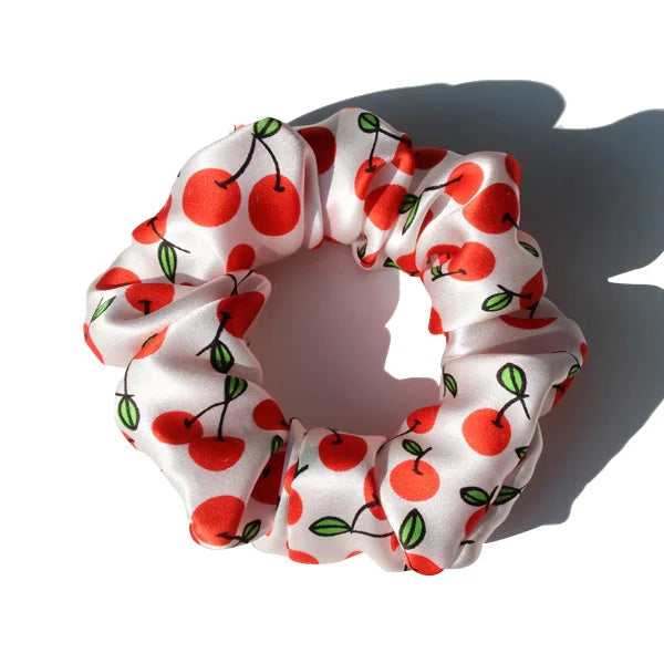 Luxury 100% Pure Mulberry Silk Scrunchies – Large 19 Momme Hair Ties for Women & Girls | No Damage, Soft & Gentle Elastic Bands