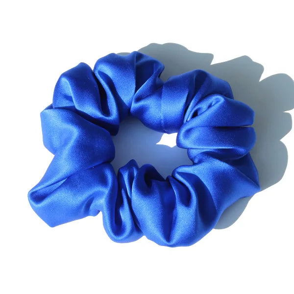 Luxury 100% Pure Mulberry Silk Scrunchies – Large 19 Momme Hair Ties for Women & Girls | No Damage, Soft & Gentle Elastic Bands