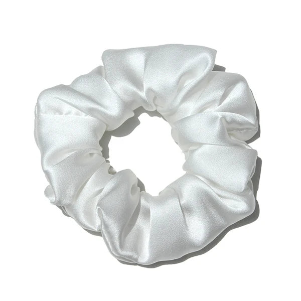 Luxury 100% Pure Mulberry Silk Scrunchies – Large 19 Momme Hair Ties for Women & Girls | No Damage, Soft & Gentle Elastic Bands