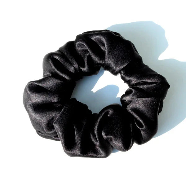 Luxury 100% Pure Mulberry Silk Scrunchies – Large 19 Momme Hair Ties for Women & Girls | No Damage, Soft & Gentle Elastic Bands
