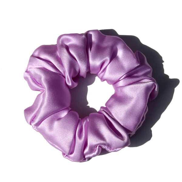 Luxury 100% Pure Mulberry Silk Scrunchies – Large 19 Momme Hair Ties for Women & Girls | No Damage, Soft & Gentle Elastic Bands