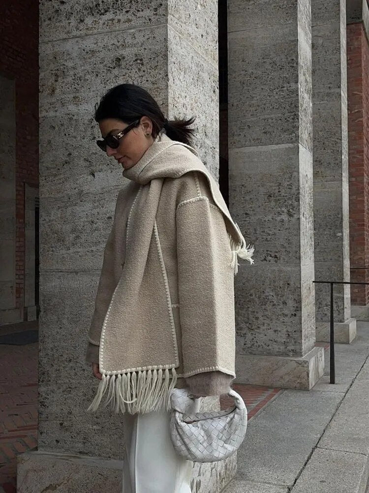 Casual Jacket-scarf