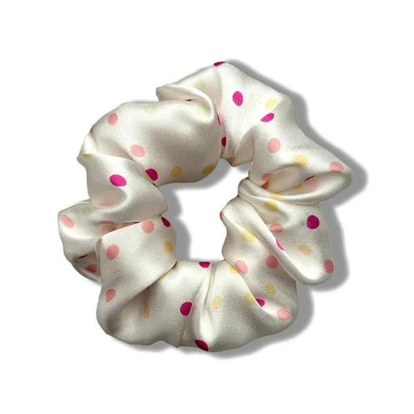 Luxury 100% Pure Mulberry Silk Scrunchies – Large 19 Momme Hair Ties for Women & Girls | No Damage, Soft & Gentle Elastic Bands