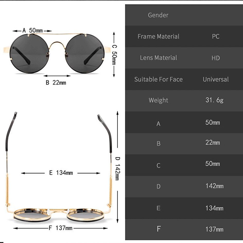 Classic Gothic Steampunk Sunglasses