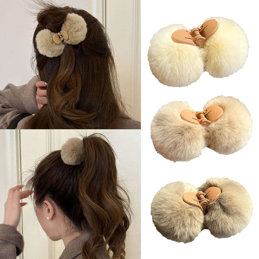 Sweet Faux Rabbit Fur Hair Claws
