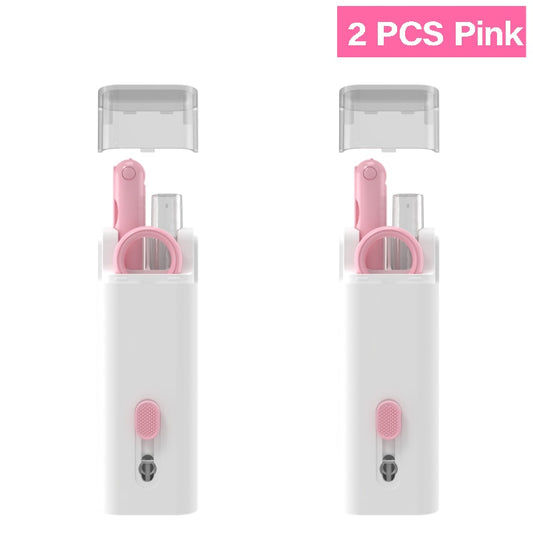 7-in-1 Computer Keyboard Cleaner Brush Kit Earphone Cleaning Pen For Headset iPad Phone Cleaning Tools Cleaner Keycap Puller Kit