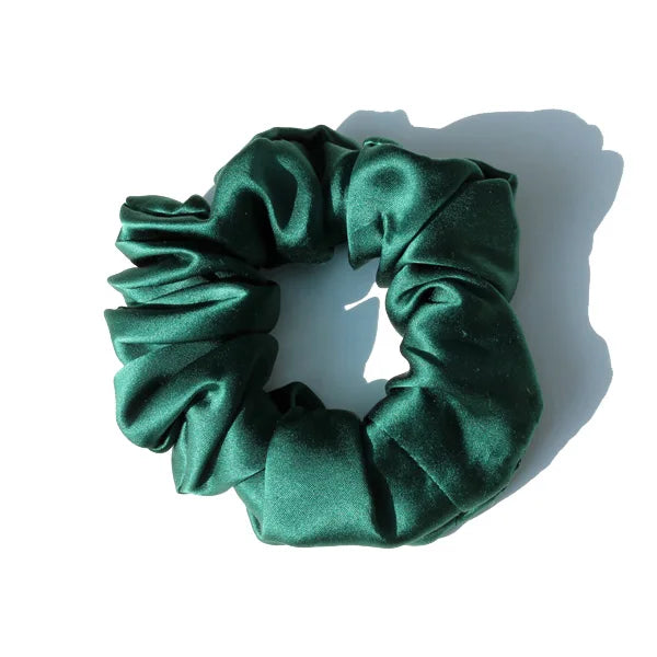 Luxury 100% Pure Mulberry Silk Scrunchies – Large 19 Momme Hair Ties for Women & Girls | No Damage, Soft & Gentle Elastic Bands
