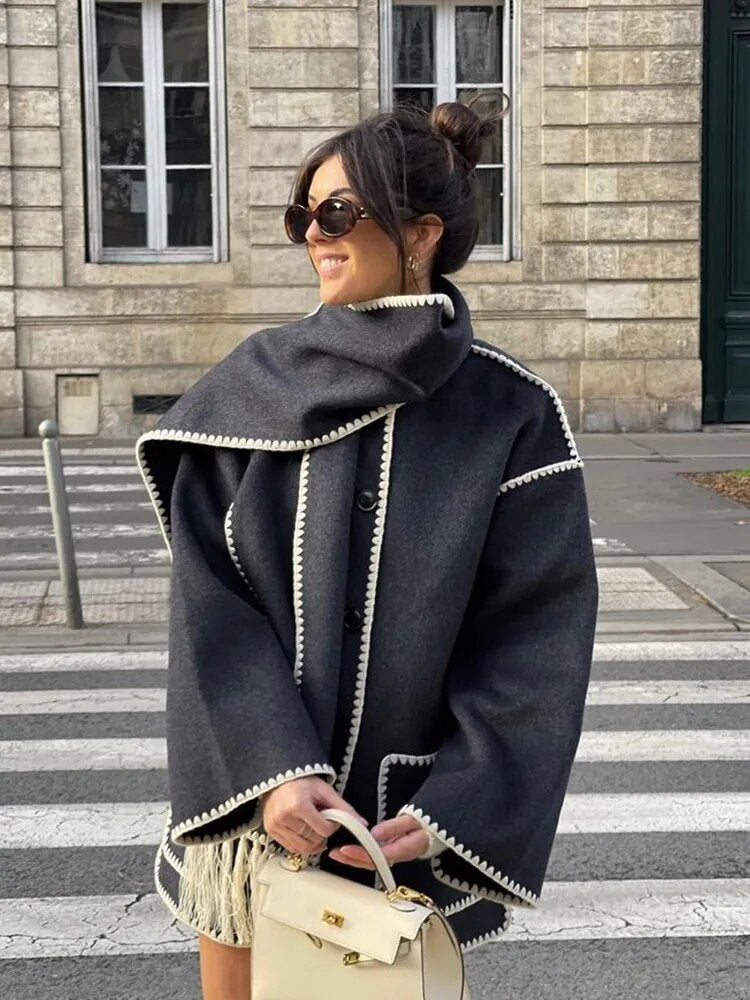 Casual Jacket-scarf
