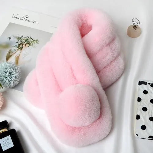 New Faux Fur Rabbit Scarf