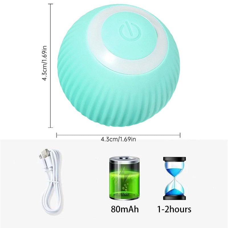 Electric Dog Toys Smart Puppy Ball Toys For Cat Small Dogs Funny Auto Rolling Ball Self-moving Puppy Games Toys Pet Accessories - Orchid Unique