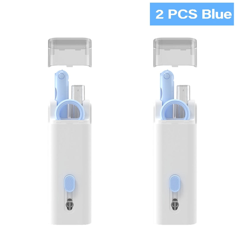 7-in-1 Computer Keyboard Cleaner Brush Kit Earphone Cleaning Pen For Headset iPad Phone Cleaning Tools Cleaner Keycap Puller Kit