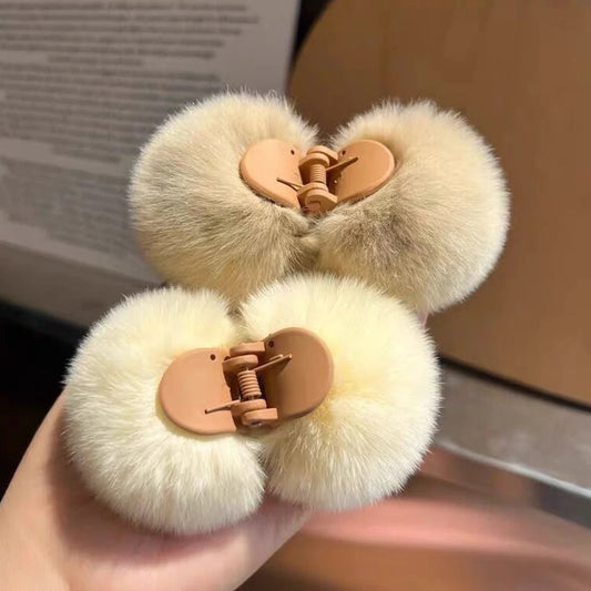 Sweet Faux Rabbit Fur Hair Claws