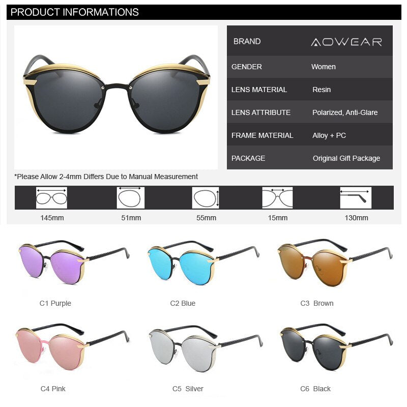 Stylish Cat Eye Sunglasses: Enhance Your Look, Protect with UV400 Lenses!
