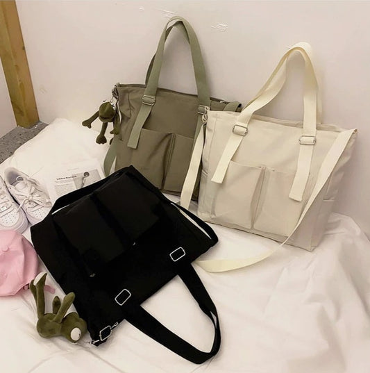 Waterproof Nylon Handbag with Toy Frog Gift
