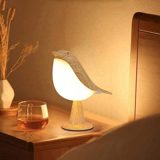 Wooden Bird Night Lights - Orchid Unique