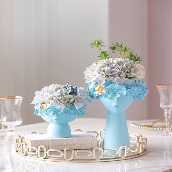 Nordic Resin Vase-Statue Sculpture - Orchid Unique