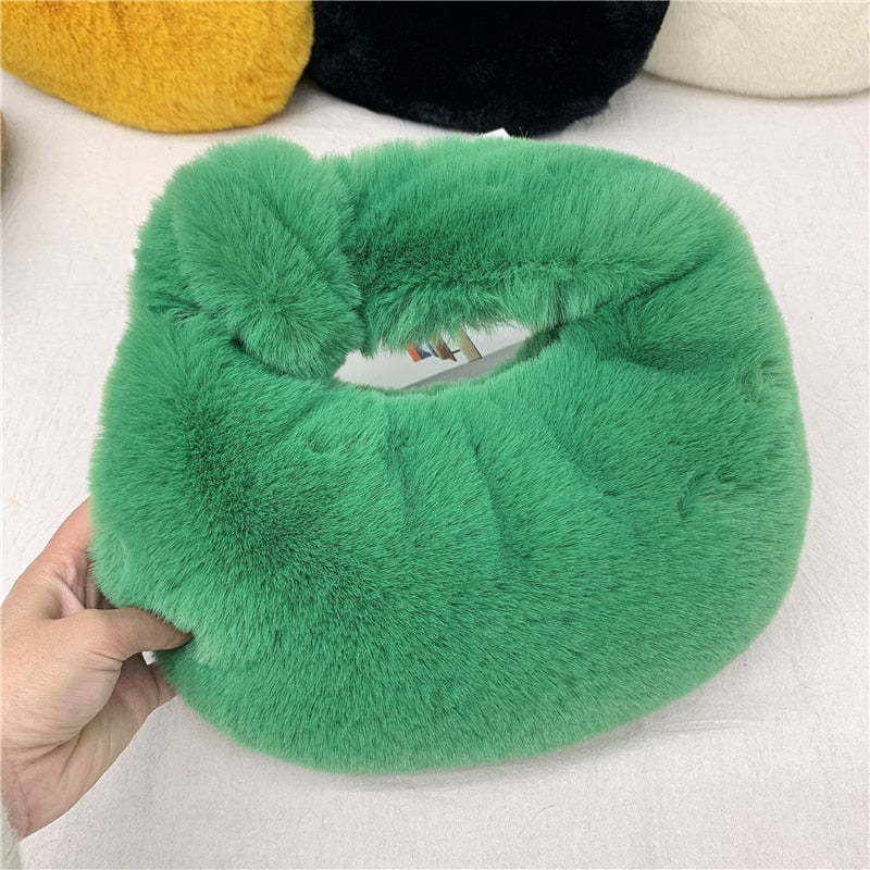 Fur Women's Furry Half Moon Bags - Orchid Unique