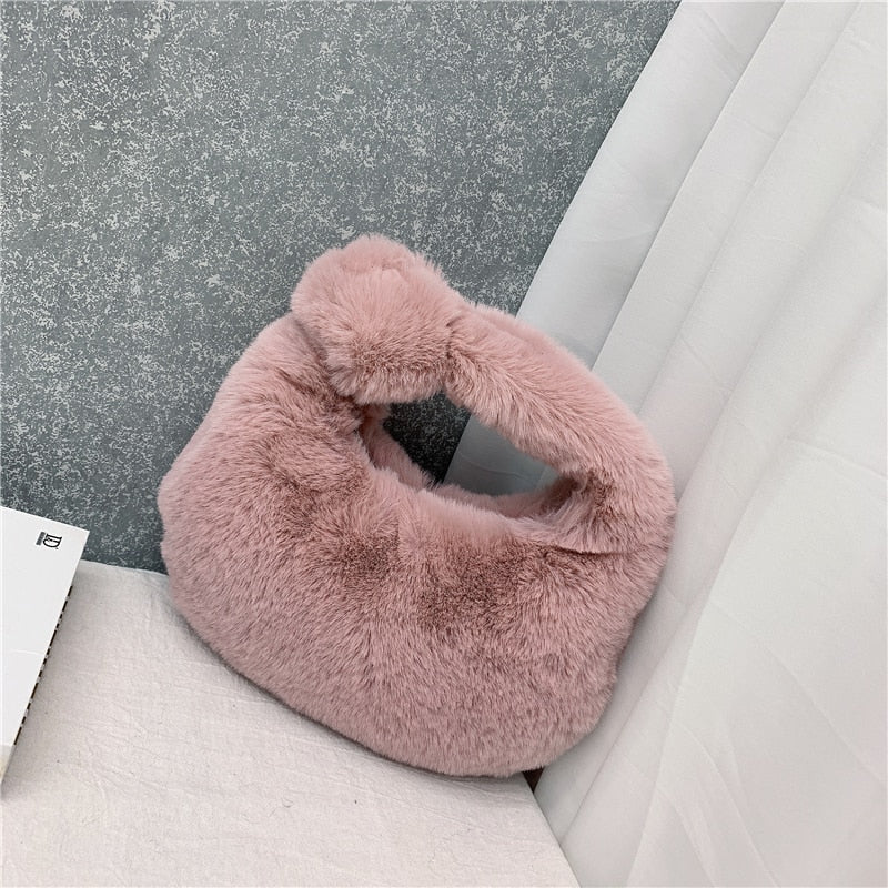 Fur Women's Furry Half Moon Bags - Orchid Unique