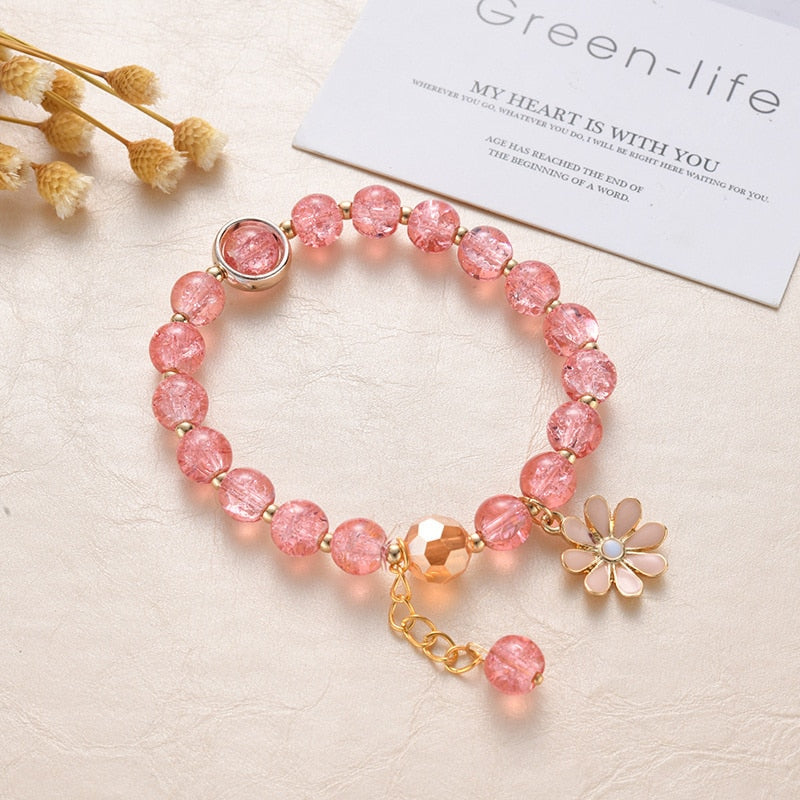 Cute beads Bracelet - Orchid Unique