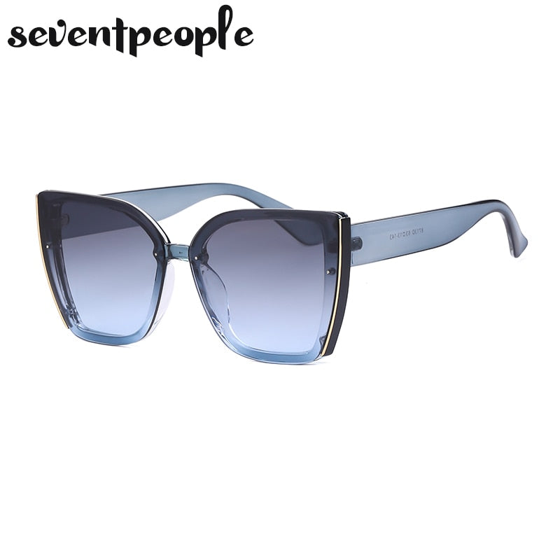Oversized Cat Eye Sunglasses - Orchid Unique