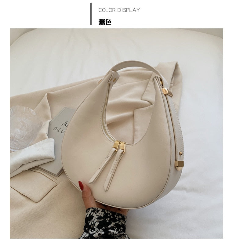 Fashion Crescent Shoulder Bags - Orchid Unique