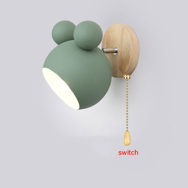 Nordic Wooden Wall Lamps - Orchid Unique
