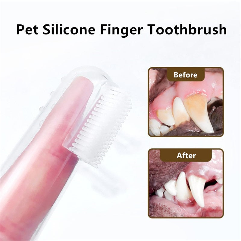 Soft Pet Finger Toothbrush - Orchid Unique
