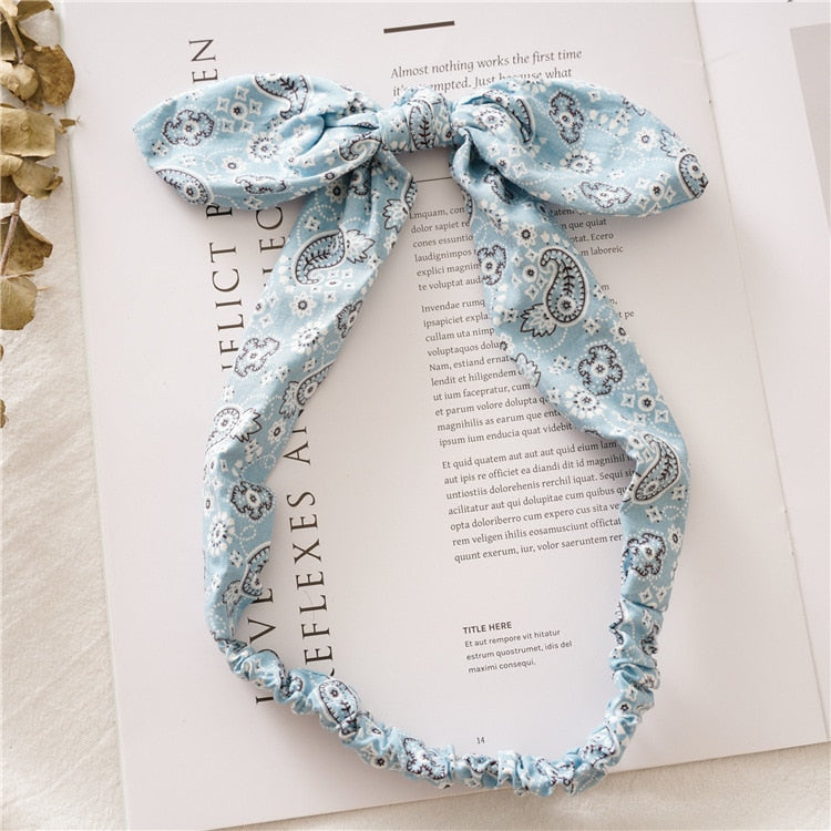 Vintage Cross Knot Elastic Hairbands - Orchid Unique