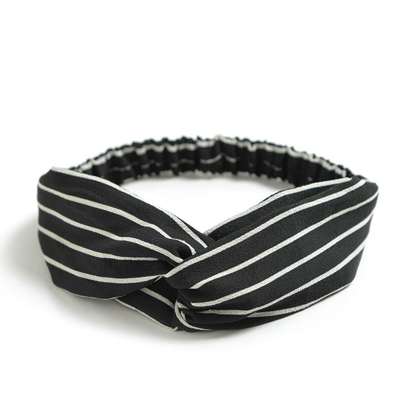 New print Knot Women Headband Vintage Hairband Girls Headwear Leopard Headband Hair Accessories dress Gift hair ties scrunchie - Orchid Unique