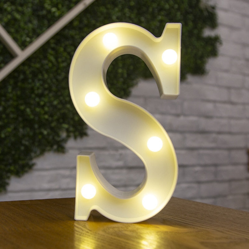Luxury Alphabet Letter LED Lights - Orchid Unique