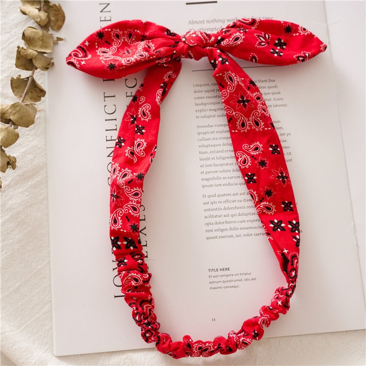 Vintage Cross Knot Elastic Hairbands - Orchid Unique