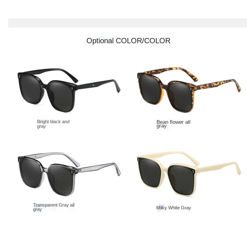 OLOEY New Sunglasses Women Luxury Designer Vintage Square Sun Glasses Classic Eyewear for Lady UV400 Big Frame - Orchid Unique