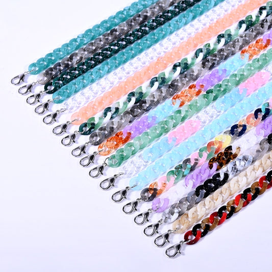 Color Acrylic Sunglasses Glasses Chain - Orchid Unique