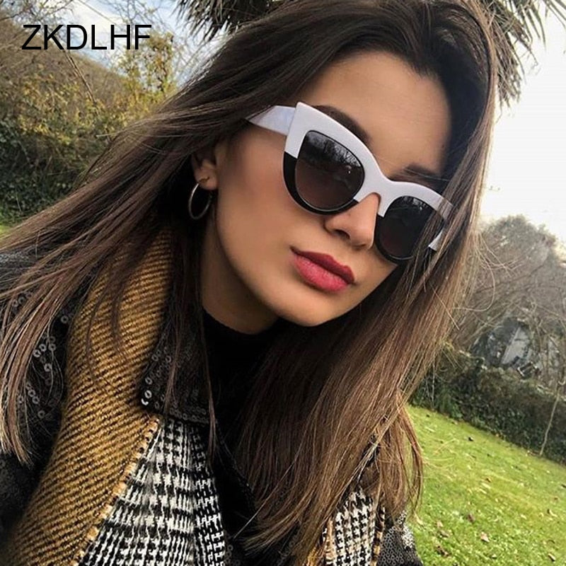 Round Cat Eye Style Sunglasses - Orchid Unique