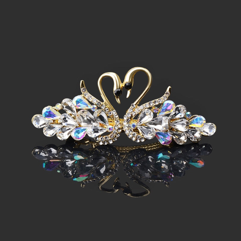 Austrian Rhinestone Hair Comb - Orchid Unique